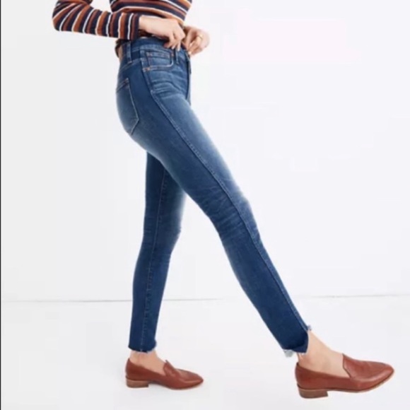 MADEWELL SKINNY SKINNY DISTRESSED JEANS SIZE 27 - Picture 5 of 8